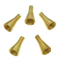 Iron Tips, gold color plated, hollow Approx 2.1mm, Approx 