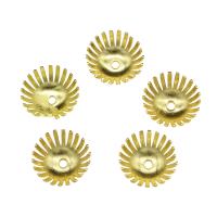 Eisen Perlenkappen, goldfarben plattiert, 12x5mm, Bohrung:ca. 1.6mm, 500PCs/Tasche, verkauft von Tasche