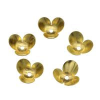 Eisen Perlenkappen, goldfarben plattiert, 12x4mm, Bohrung:ca. 1.8mm, 500PCs/Tasche, verkauft von Tasche