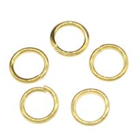 Iron Open Jump Ring, gold color plated Approx 