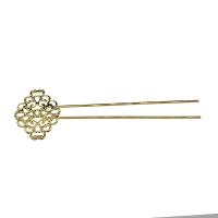 Iron Hair Stick, gold color plated, fashion jewelry & for woman 