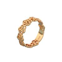 Brass Finger Ring, gold color plated & for woman 