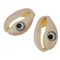 Shell Jewelry Findings, fashion jewelry & with eye pattern & DIY, 12-12.5x18-19x6.5-7mm 