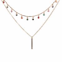 Zinc Alloy Necklace, with 10cm extender chain, Sun, plated, fashion jewelry & twist oval chain & bar chain & for woman & enamel Approx 12.3 Inch, Approx 14.9 Inch 