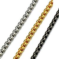 Titanium Steel Necklace Chain, plated, box chain 2mm Approx 23.6 Inch 