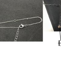Stainless Steel Bracelet Chain, stainless steel lobster clasp, with 2inch extender chain, plated, cross chain 1.3mm,1.5mm,4mm Approx 6.3 Inch 