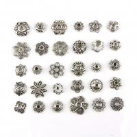 Zinc Alloy Bead Caps, antique silver color plated, random style & durable & fashion jewelry, 8-15mm 