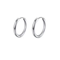 Sterling Silver Huggie Hoop Earring, 925 Sterling Silver, sterling silver hoop earring, Donut, plated, Unisex 