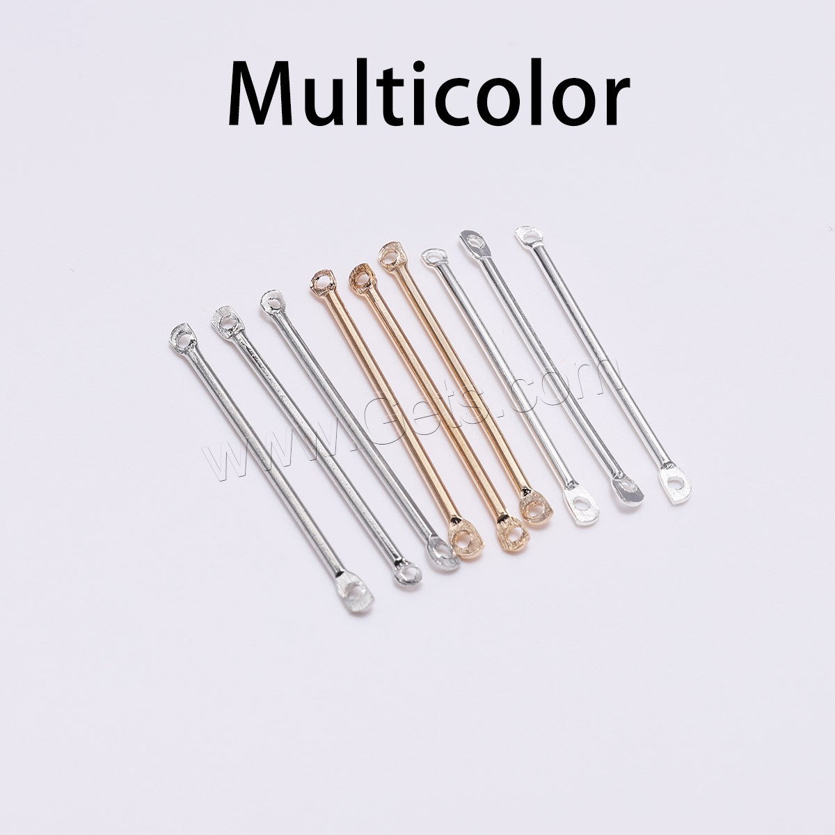 Iron Charm Connector, plated, different size for choice & 1/1 loop, more colors for choice, 50PCs/Bag, Sold By Bag