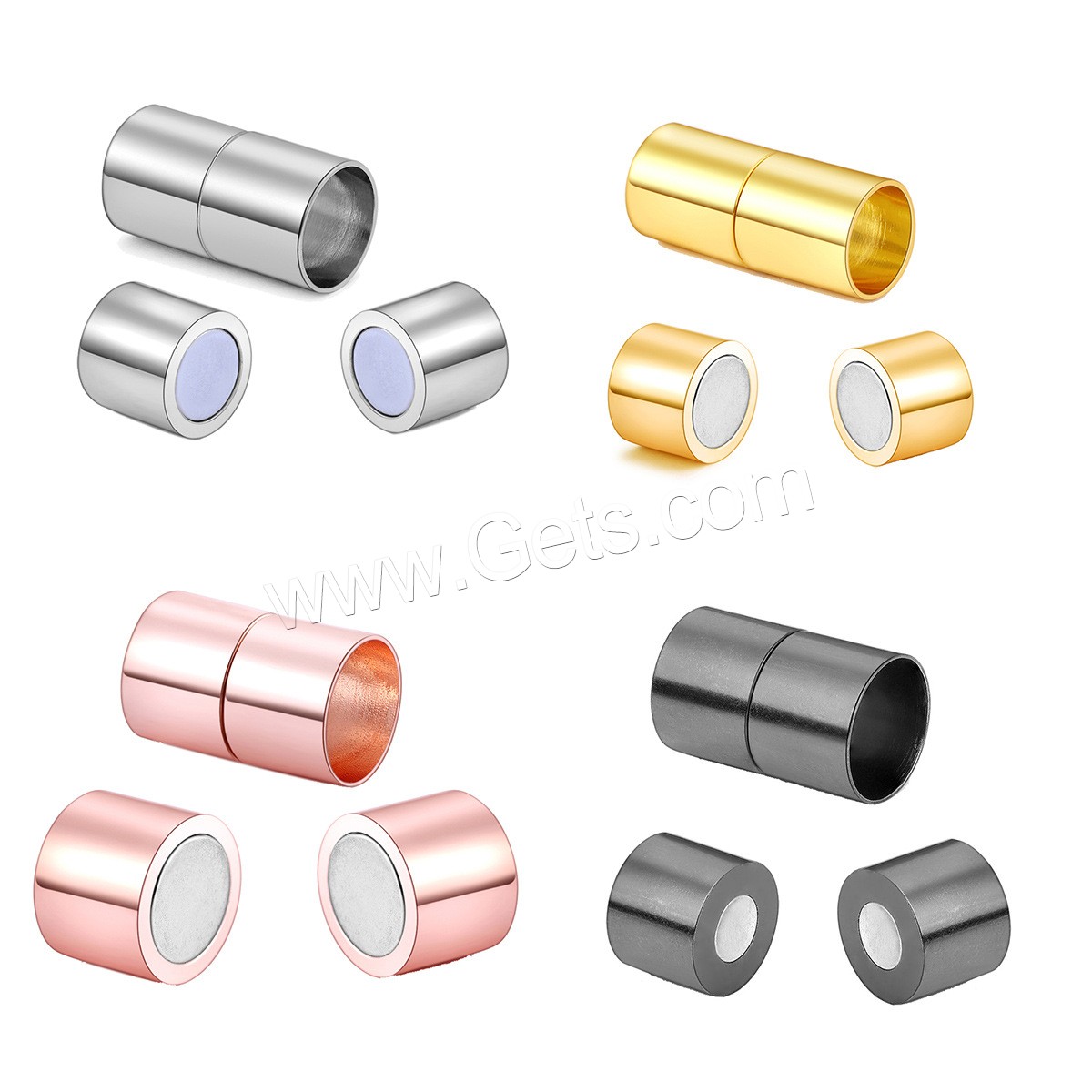 Brass Magnetic Clasp, plated, different size for choice, more colors for choice, 10PCs/Bag, Sold By Bag