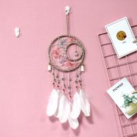 Fashion Dream Catcher, Iron, with Feather, handmade, for home and office & durable, multi-colored 