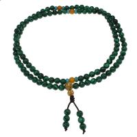 Malachite collier de chandail, poli, bijoux de mode & unisexe, vert 6.3mm Environ 26.78 pouce, Vendu par brin