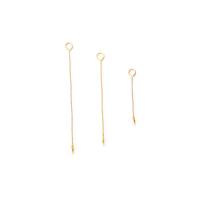 Brass Eyepin, gold color plated, durable & DIY 