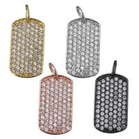 Cubic Zirconia Micro Pave Brass Pendant, plated, fashion jewelry & micro pave cubic zirconia Approx 1mm 
