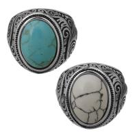 Men Stainless Steel Ring in Bulk, with turquoise, fashion jewelry & for man, original color, 22mm, US Ring 