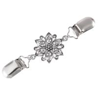 Zinc Alloy Collar Bar, Flower, plated, for woman & hollow, nickel, lead & cadmium free, 130mm 