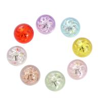 Transparent Acrylic Beads, cute & fashion jewelry & DIY & inner flower nickel, lead & cadmium free, 22*19mm 