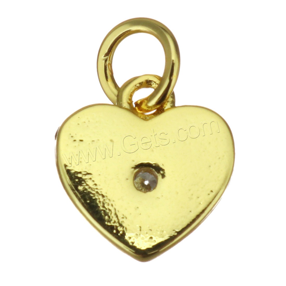 Brass Heart Pendants, plated, different styles for choice & micro pave cubic zirconia & enamel, more colors for choice, 9.5x10x2mm, Hole:Approx 3.5mm, Sold By PC