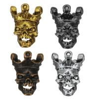 Zinc Alloy Jewelry Beads, Skull, plated Approx 3mm 