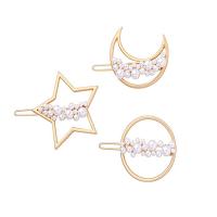 Hair Clip, Zinc Alloy, gold color plated & for woman 
