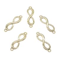 Zinc Alloy Charm Connector, Infinity, plated, 1/1 loop Approx 1.5mm, Approx 