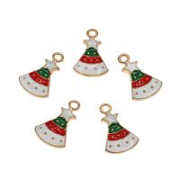 Enamel Zinc Alloy Connector, Christmas Hat, gold color plated, Christmas Design Approx 1.5mm, Approx 