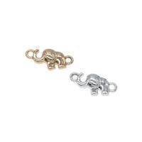 Animal Zinc Alloy Connector, Elephant, plated, 1/1 loop Approx 1.5mm, Approx 