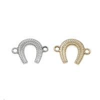 Zinc Alloy Charm Connector, Horseshoes, plated, 1/1 loop Approx 1mm, Approx 