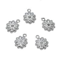 Flower Zinc Alloy Connector, platinum color plated Approx 1mm, Approx 