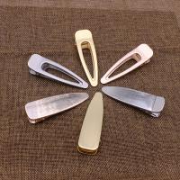Iron Alligator Hair Clip, plated, cute & brushed & for woman & frosted, nickel, lead & cadmium free, 80*23mm 