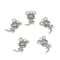 Zinc Alloy Animal Pendants, Mouse, antique silver color plated Approx 1.5mm 