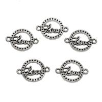 Zinc Alloy Charm Connector, antique silver color plated, 1/1 loop Approx 1.5mm 