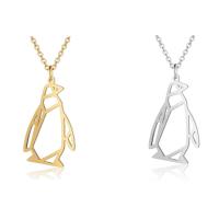 Stainless Steel Jewelry Necklace, Penguin, polished, oval chain & for woman & hollow Approx 17.72 Inch 