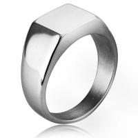 Anillo de dedo de acero Titanium de, Partículas de acero, pulido, Joyería & unisexo & diverso tamaño para la opción, 4x10mm, Vendido por UD