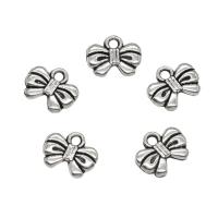 Zinc Alloy Jewelry Pendants, Bowknot, antique silver color plated Approx 1.5mm 