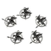Zinc Alloy Jewelry Pendants, antique silver color plated Approx 2.5mm 