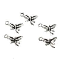 Zinc Alloy Animal Pendants, Dragonfly, antique silver color plated Approx 2mm 