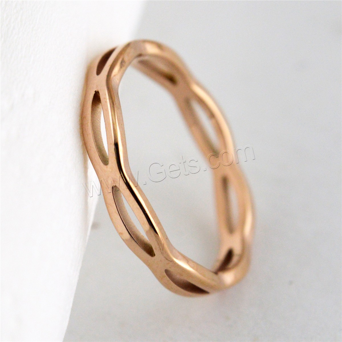 Stainless Steel Finger Ring, different size for choice & for woman & hollow, more colors for choice, 3mm, Sold By PC