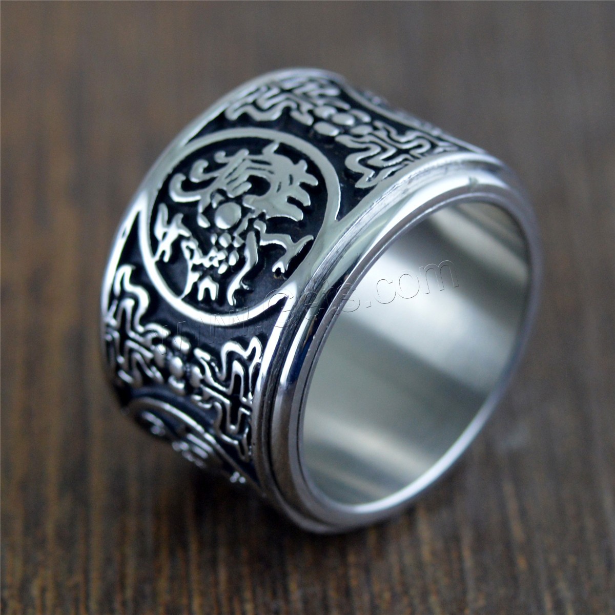 Titanium Steel Finger Ring, folk style & different size for choice & for man, more colors for choice, 16mm, Sold By PC