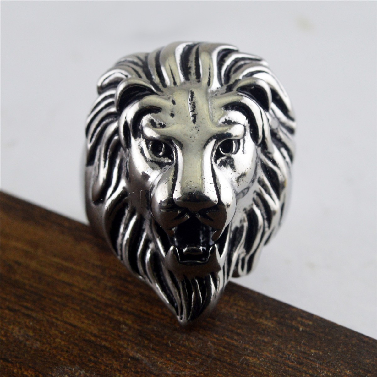 チタン鋼 指輪, ライオン, ヴィンテージ & 異なるサイズの選択 & 男性用, 無色, 5mm,35mm, 売り手 パソコン