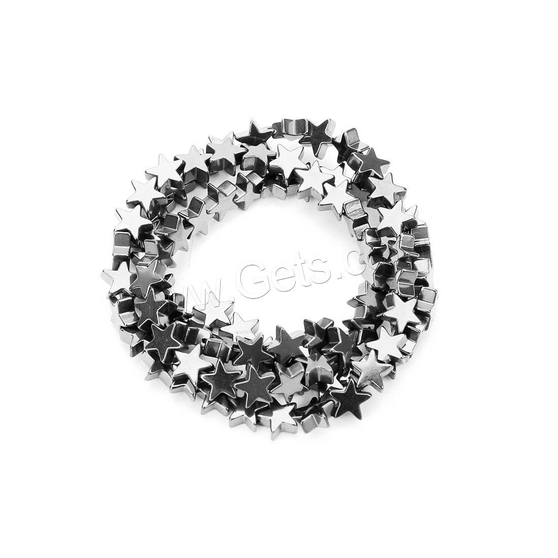 Hematite Beads, Star, DIY & different size for choice, more colors for choice, Hole:Approx 1mm, Sold By Strand