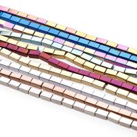 Farbige Magnetische Hämatit Perlen, Rechteck, verschiedene Größen vorhanden, keine, 8x4x4mm, Bohrung:ca. 1mm, ca. 50PCs/Strang, verkauft von Strang