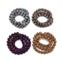 Farbige Magnetische Hämatit Perlen, DIY, keine, 7.5x8mm, Bohrung:ca. 1mm, ca. 52PCs/Strang, verkauft von Strang