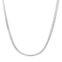 Brass Jewelry Necklace, silver color plated, Unisex, 500mm Inch 