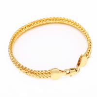 Brass Bracelets, gold color plated, for man, 200*10mm 