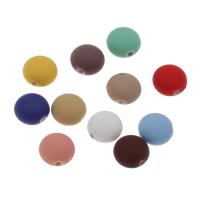 Acryl Schmuck Perlen, flache Runde, keine, 12x12x8mm, Bohrung:ca. 1.5mm, verkauft von PC