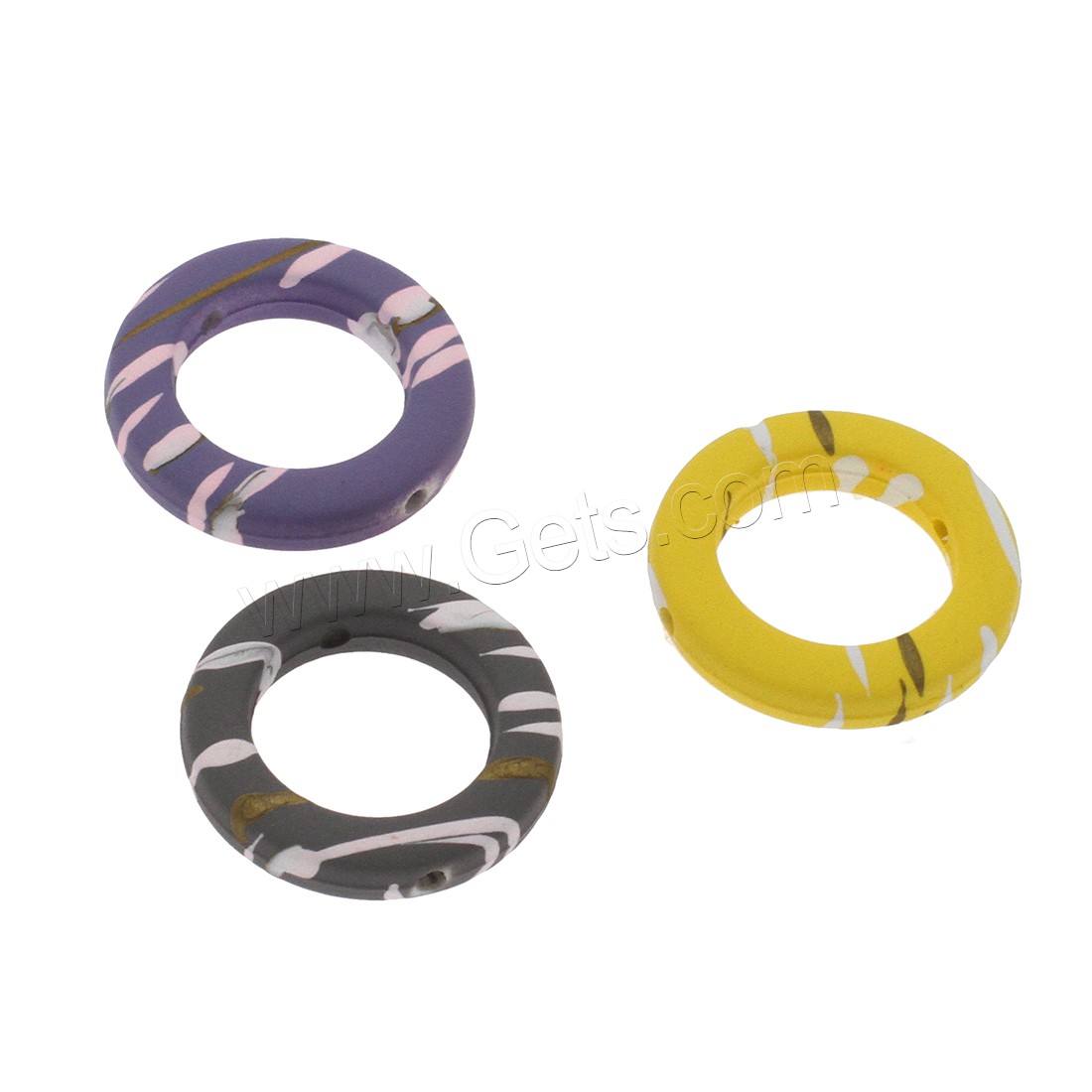 Acrylic Jewelry Beads, Donut, different size for choice, more colors for choice, Sold By PC
