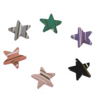 Акриловые ювелирные изделия Бисер, Акрил, Форма плоской звезды, Много цветов для выбора отверстие:Приблизительно 1.5mm, продается PC