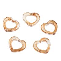 Acrylic Jewelry Beads, Heart, fashion jewelry & DIY, orange Approx 2mm 