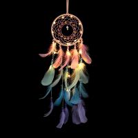 Fashion Dream Catcher, PU Leather, with Feather, handmade 